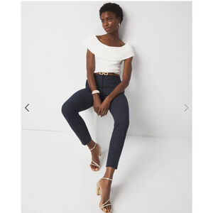 Women's White House Black Market Slim Ankle Pants Size 8 Black